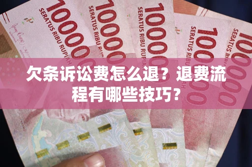 北京欠条诉讼费怎么退？退费流程有哪些技巧？