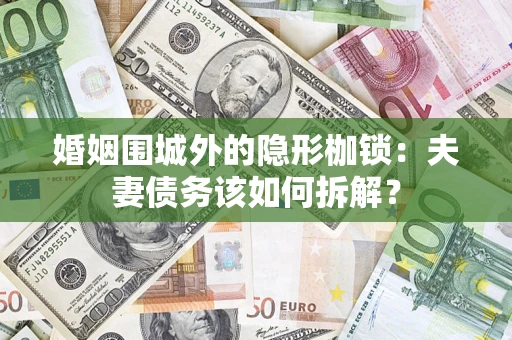 北京婚姻围城外的隐形枷锁：夫妻债务该如何拆解？