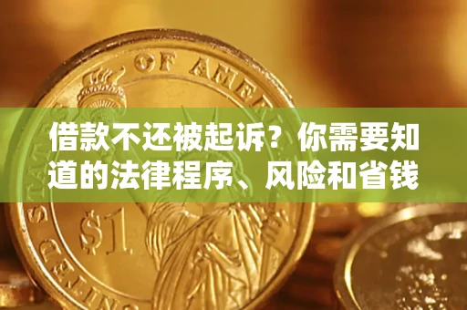 北京借款不还被起诉？你需要知道的法律程序、风险和省钱技巧