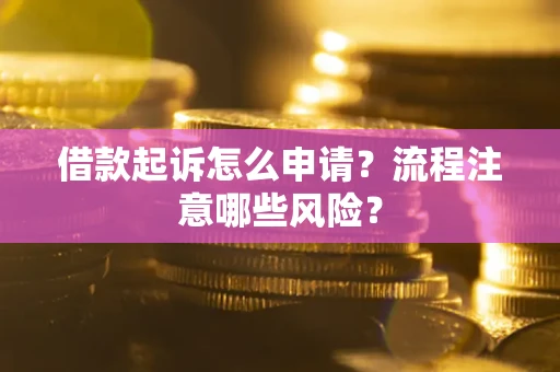 北京借款起诉怎么申请？流程注意哪些风险？